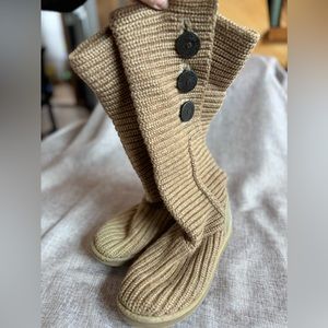 UGG Cardy Knit Boots Size 8